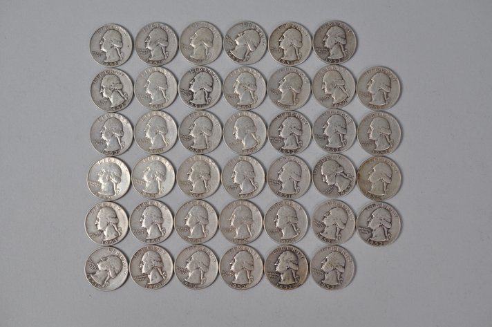 1951-1953 US Silver Quarters