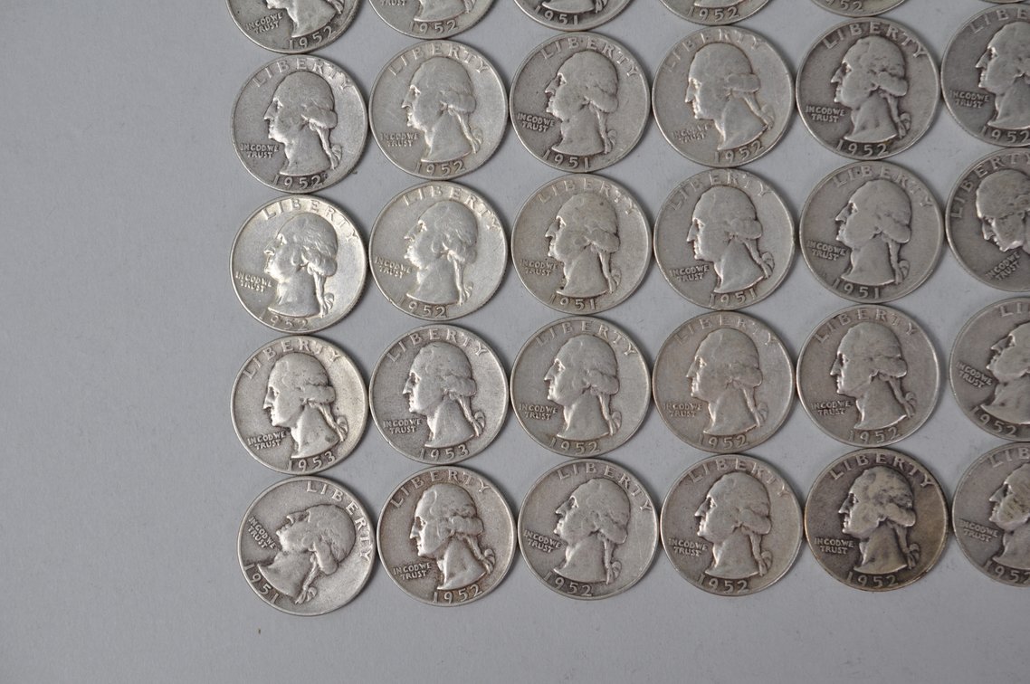 1951-1953 US Silver Quarters, photo 4 of 10