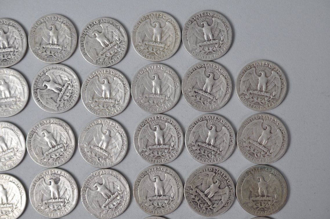 1951-1953 US Silver Quarters, photo 8 of 10