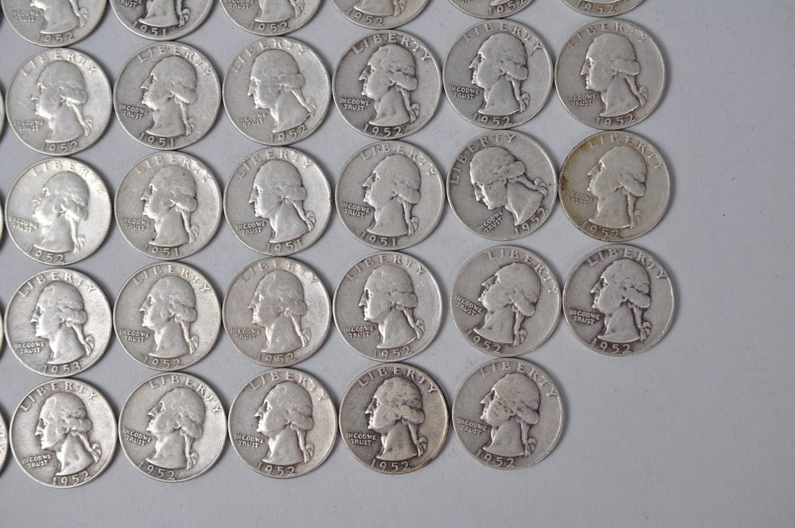 1951-1953 US Silver Quarters, photo 5 of 10
