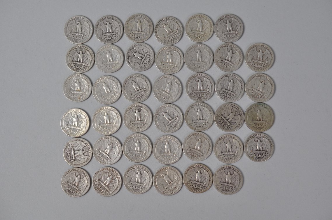 1951-1953 US Silver Quarters, photo 6 of 10