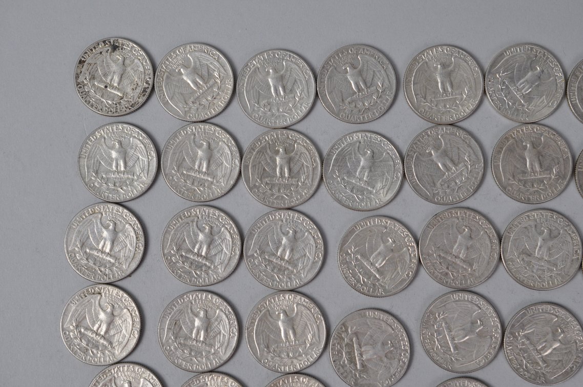 US Silver Quarters, photo 7 of 10