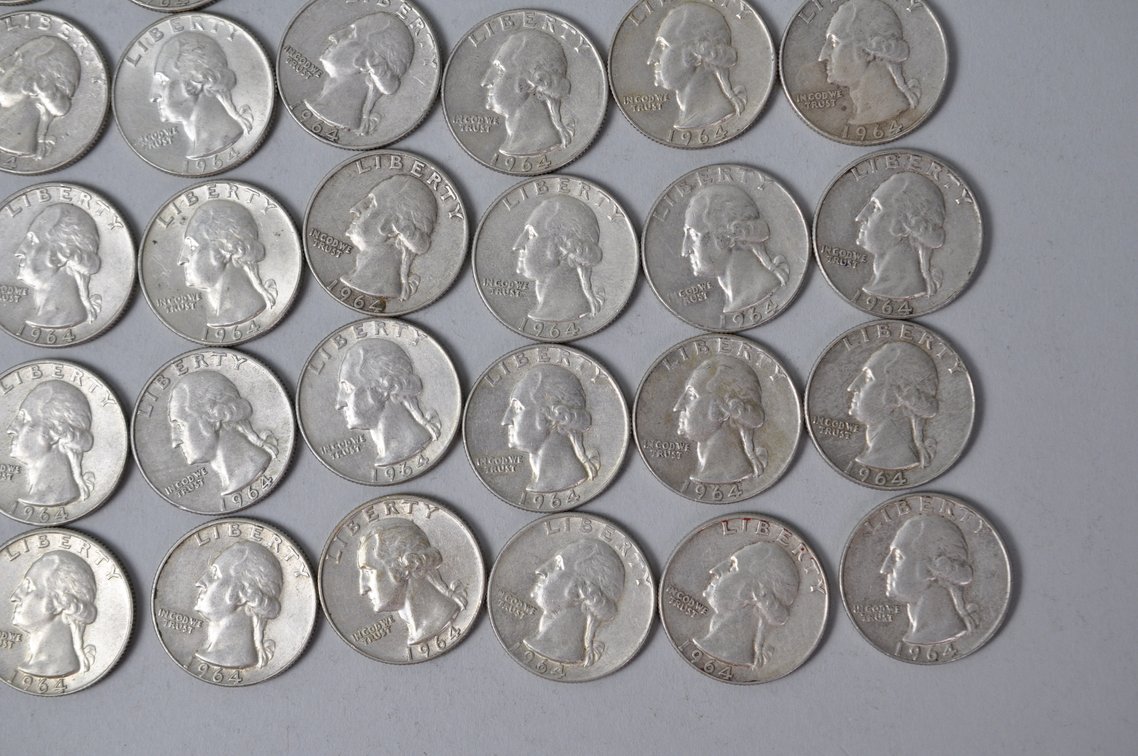 US Silver Quarters, photo 5 of 10
