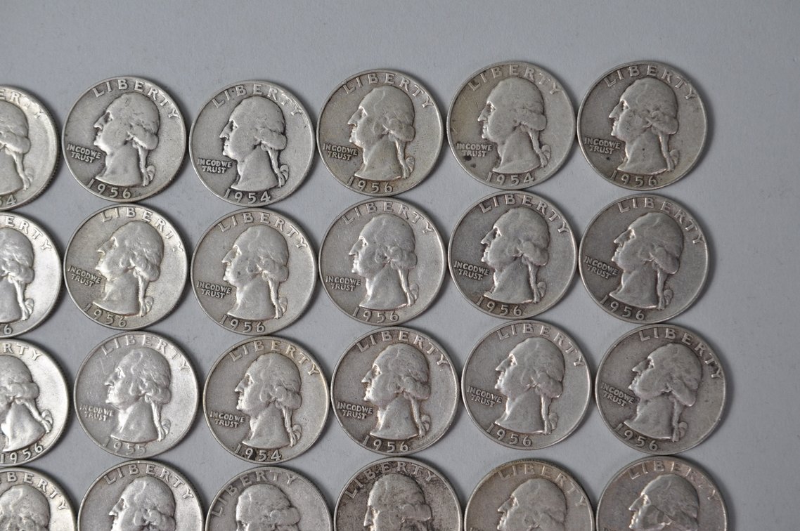 1954-1956 US Silver Quarters, photo 3 of 10