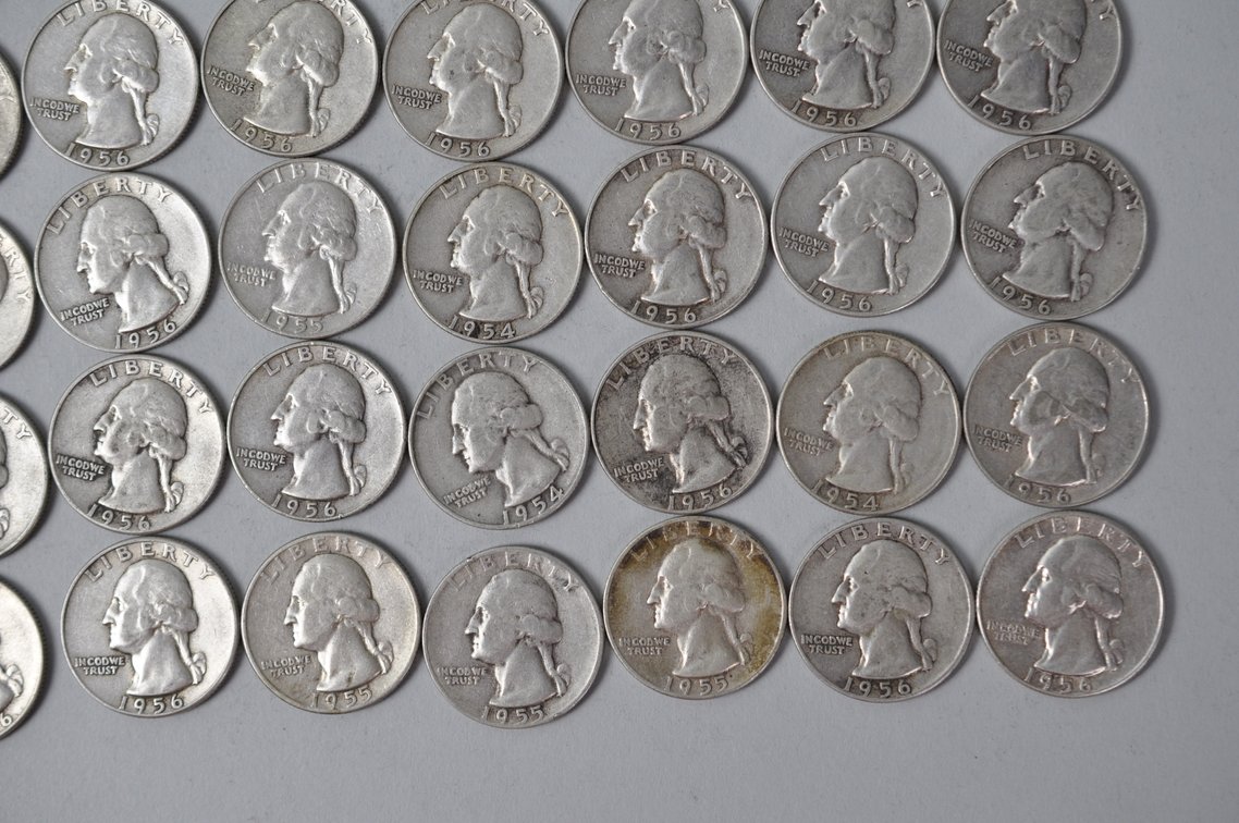 1954-1956 US Silver Quarters, photo 5 of 10