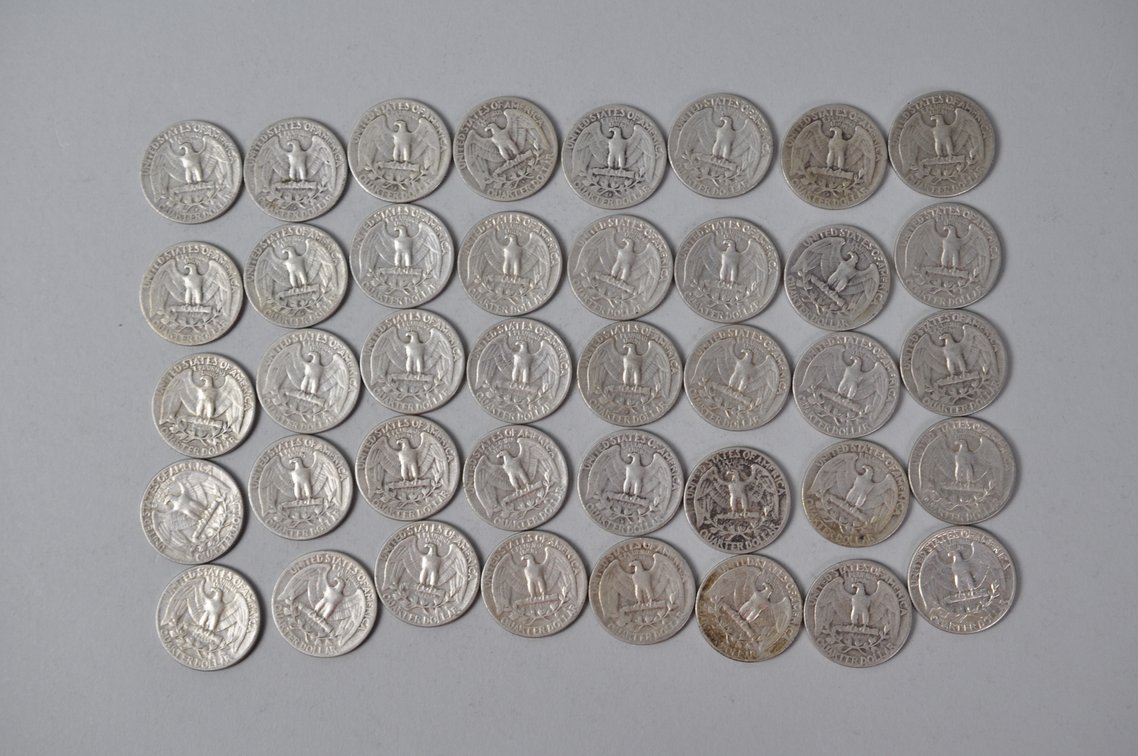 1954-1956 US Silver Quarters, photo 6 of 10