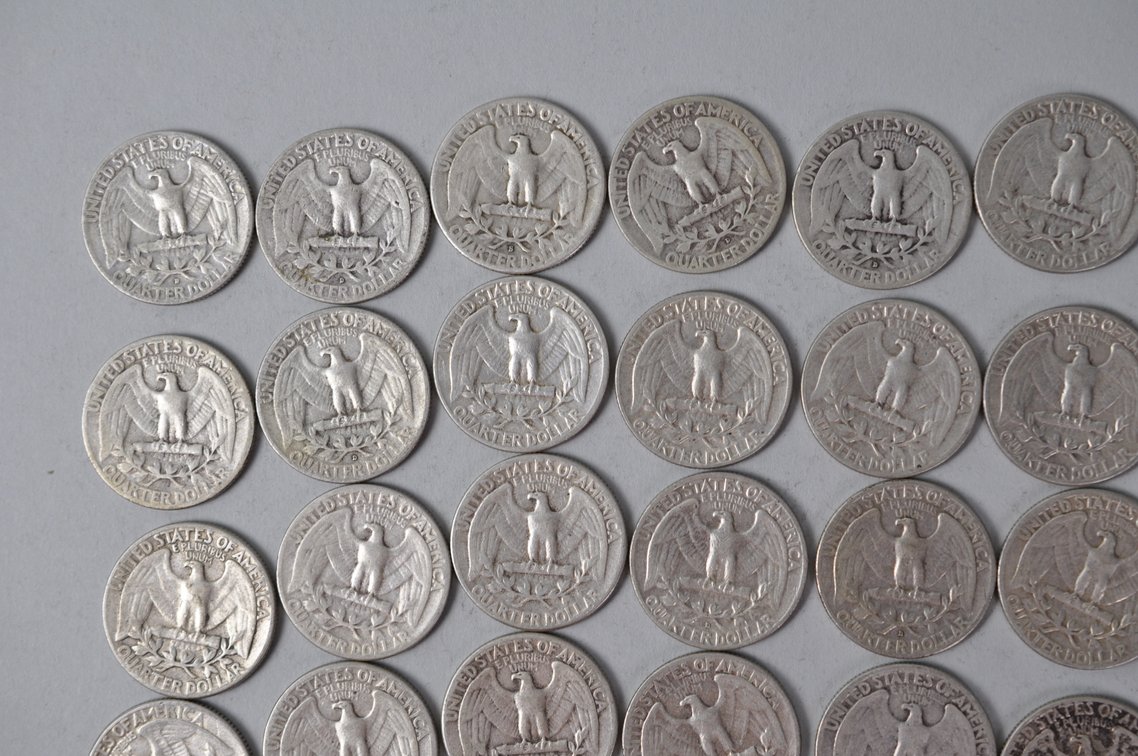 1954-1956 US Silver Quarters, photo 7 of 10