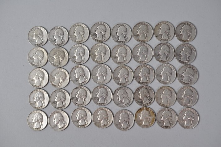 1954-1956 US Silver Quarters