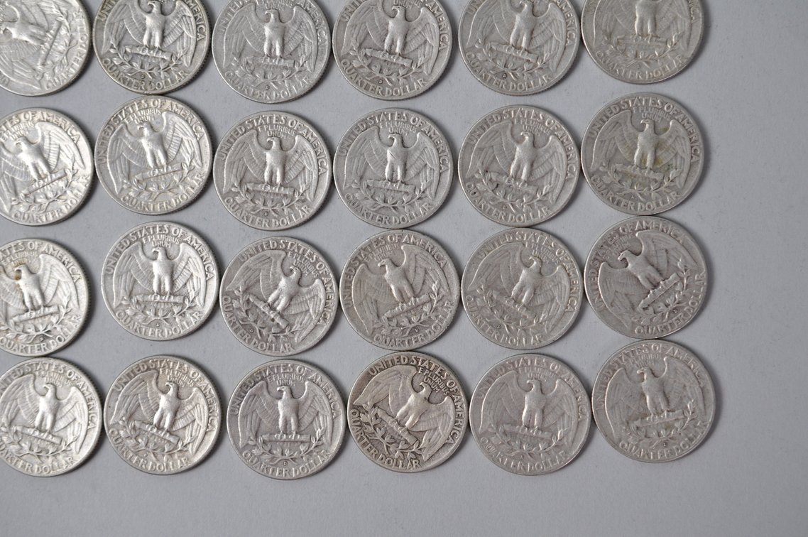 1958-1960 US Silver Quarters, photo 11 of 11