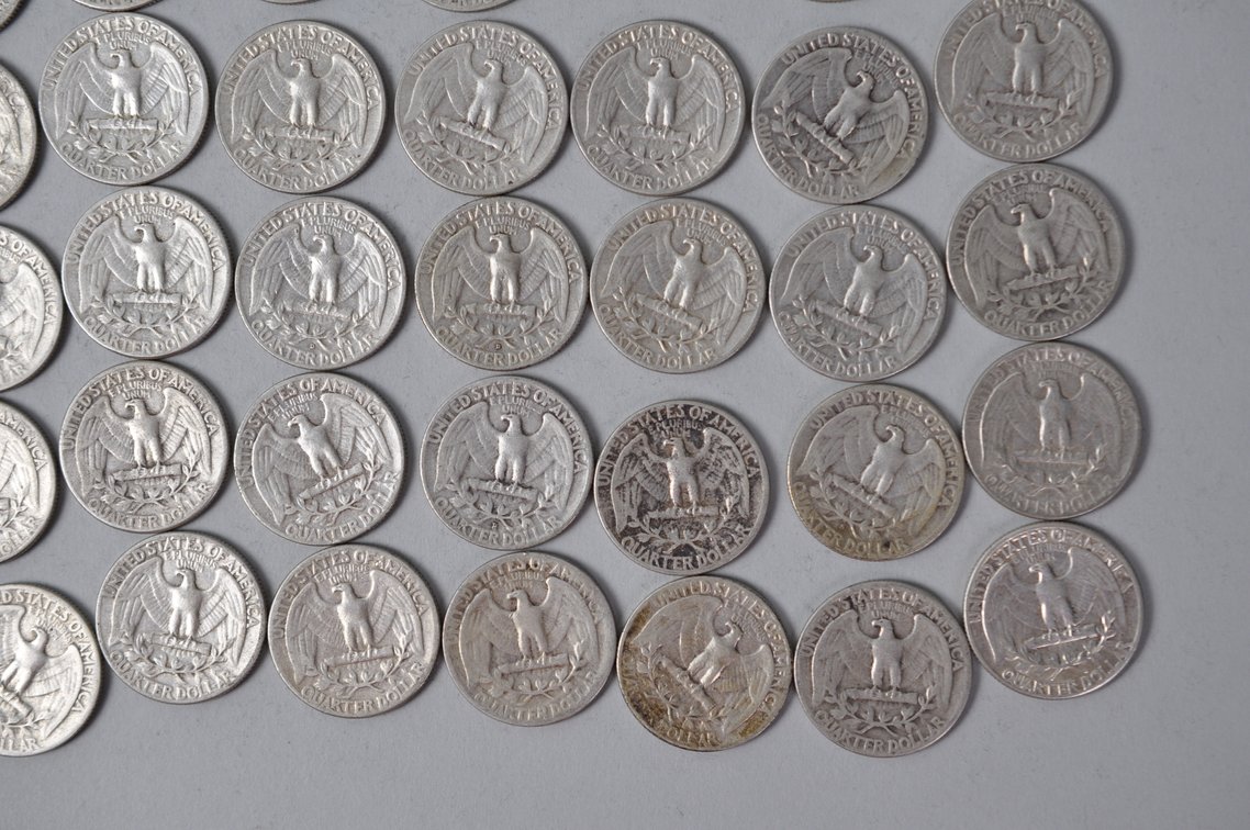 1954-1956 US Silver Quarters, photo 10 of 10
