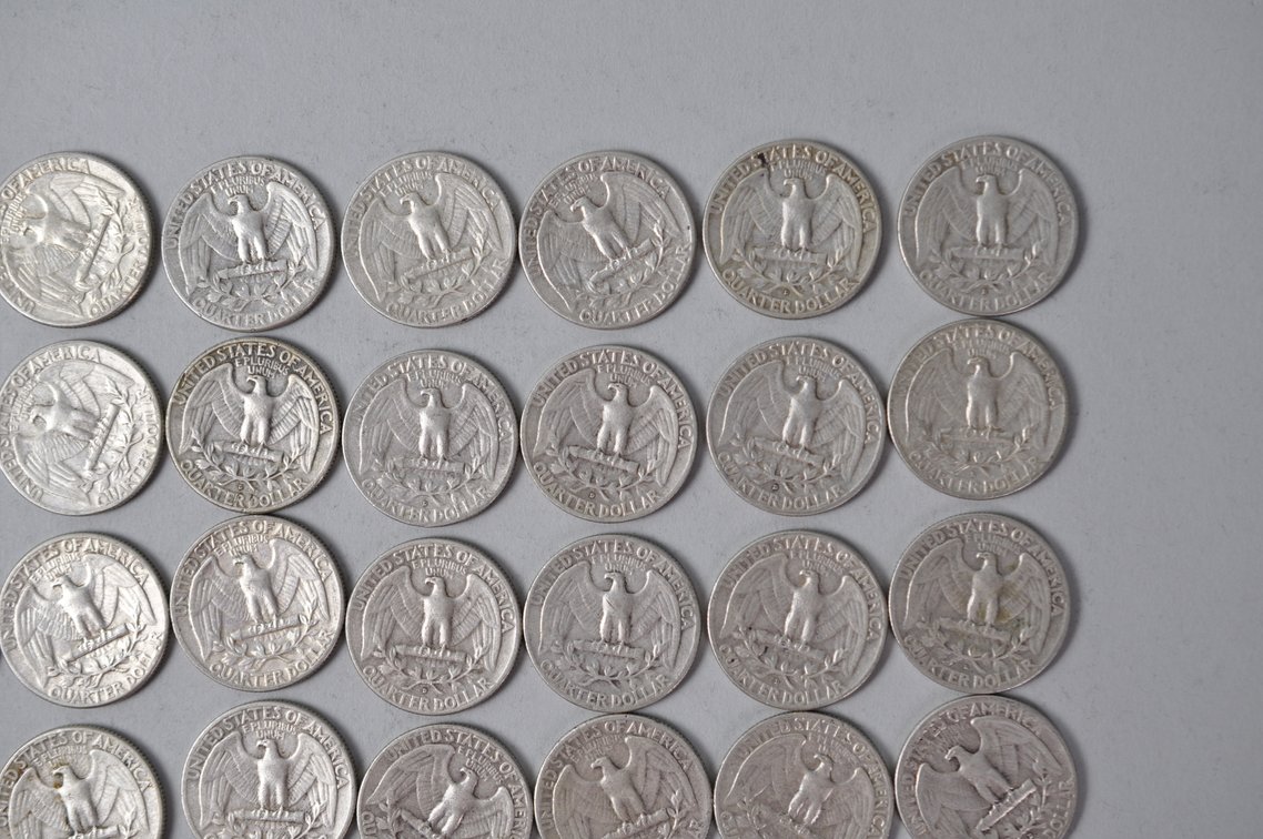 1958-1960 US Silver Quarters, photo 9 of 11