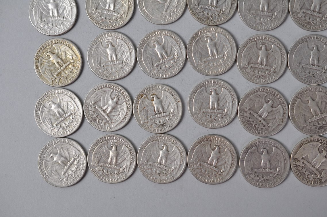 1958-1960 US Silver Quarters, photo 10 of 11