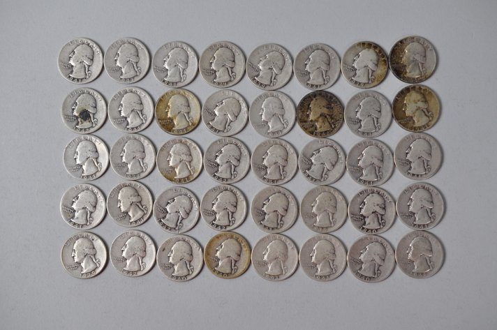 1939-1942 US Silver Quarters