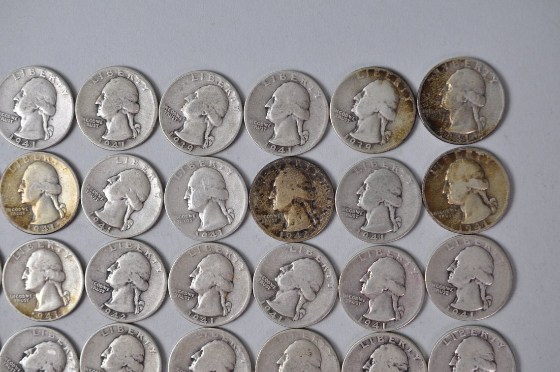 1939-1942 US Silver Quarters, photo 3 of 10