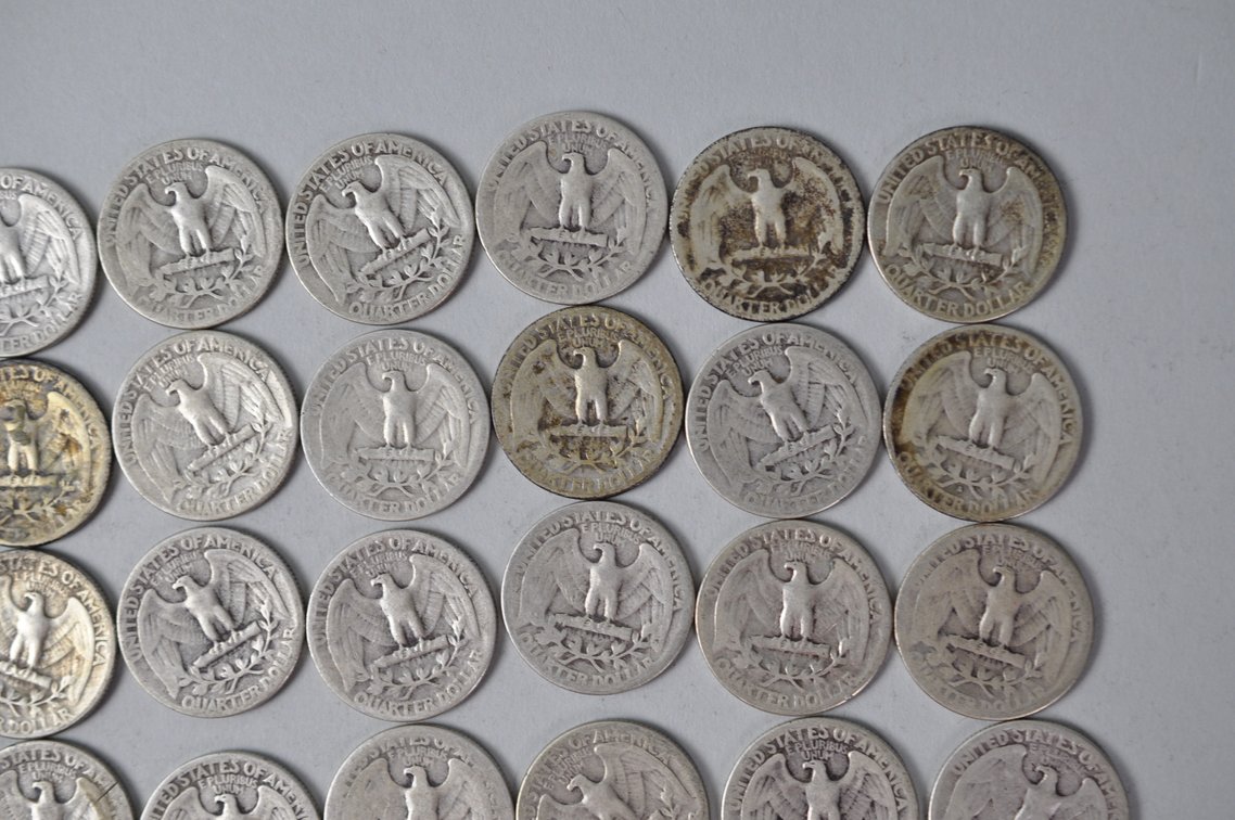 1939-1942 US Silver Quarters, photo 8 of 10