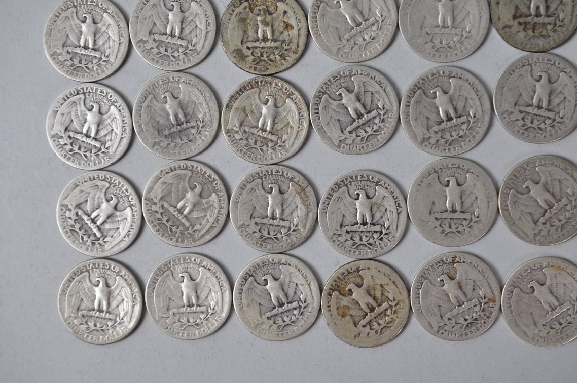 1939-1942 US Silver Quarters, photo 9 of 10