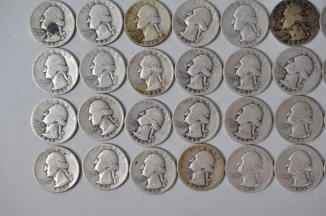 1939-1942 US Silver Quarters, photo 4 of 10