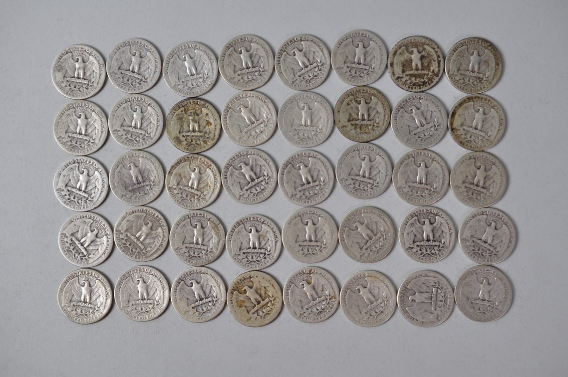 1939-1942 US Silver Quarters, photo 6 of 10