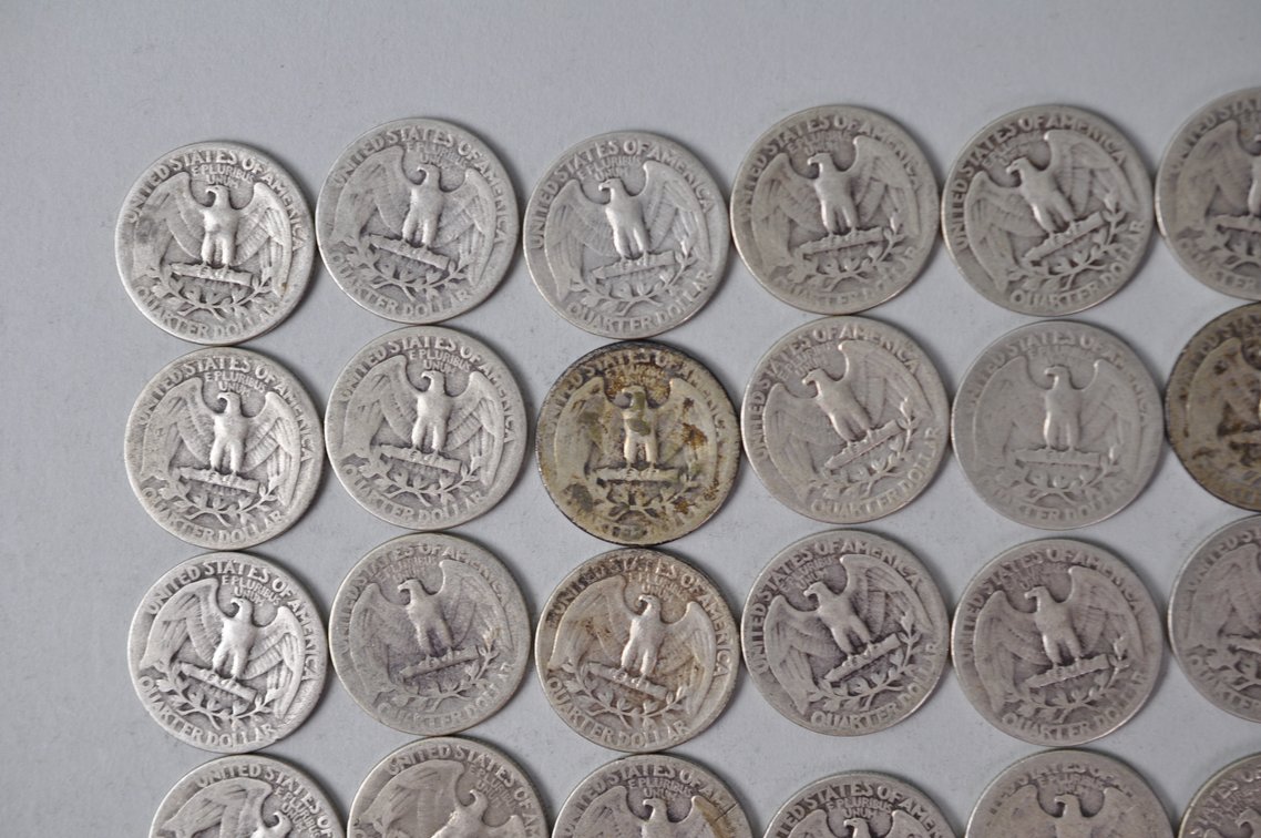 1939-1942 US Silver Quarters, photo 7 of 10