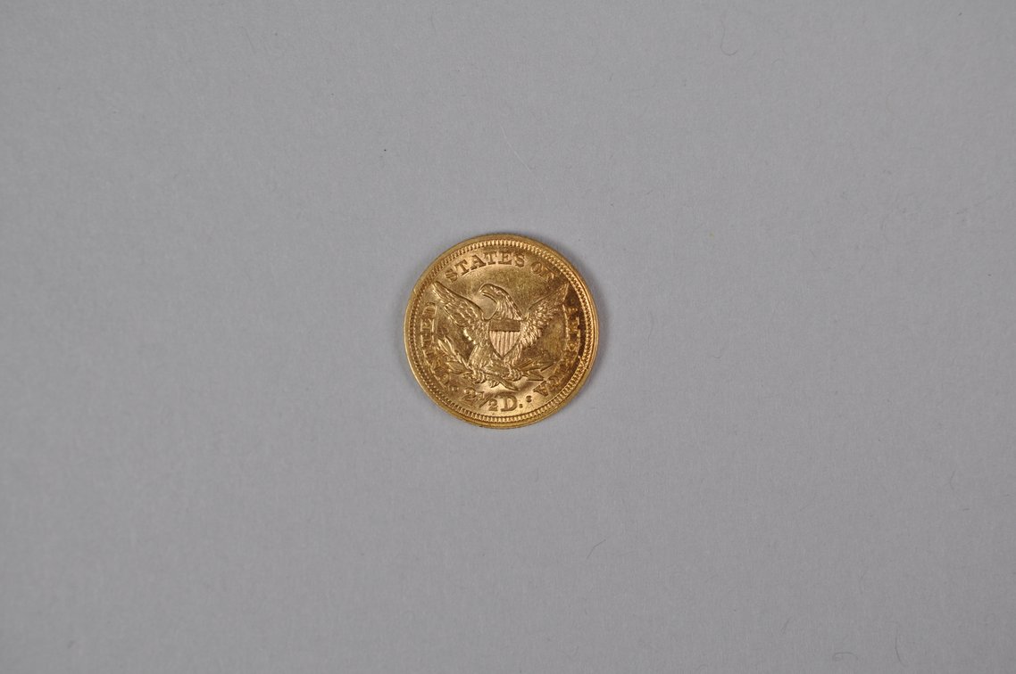 1853 Liberty Quarter Eagle Gold AU/MS, photo 5 of 8