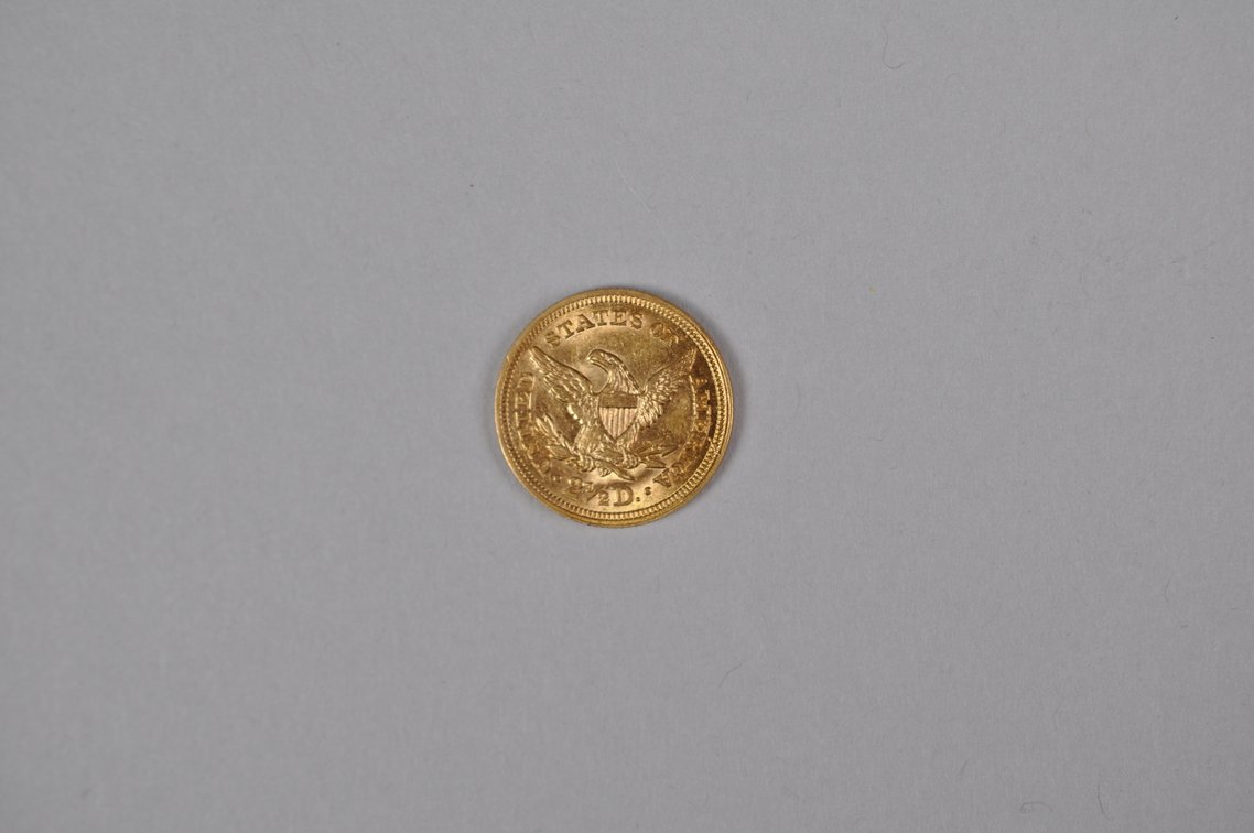 1853 Liberty Quarter Eagle Gold AU/MS, photo 6 of 8