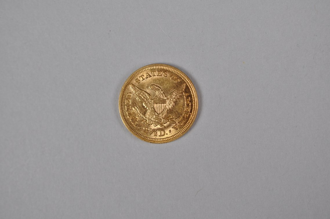 1853 Liberty Quarter Eagle Gold AU/MS, photo 8 of 8