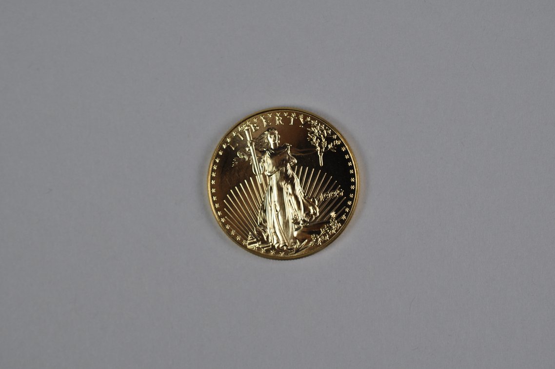 Brilliant Uncirculated Modern 1995 Gold Eagle From US Mint Tube, photo 3 of 6