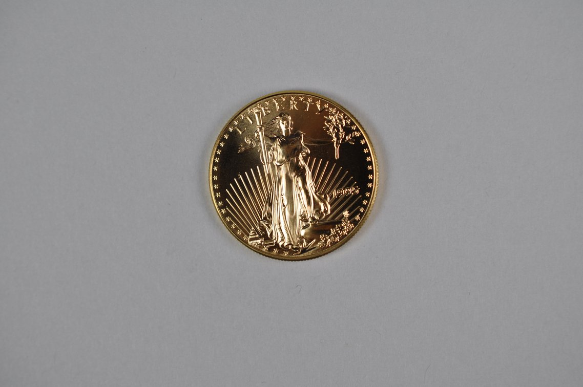 Brilliant Uncirculated Modern 1995 Gold Eagle From US Mint Tube, photo 3 of 8