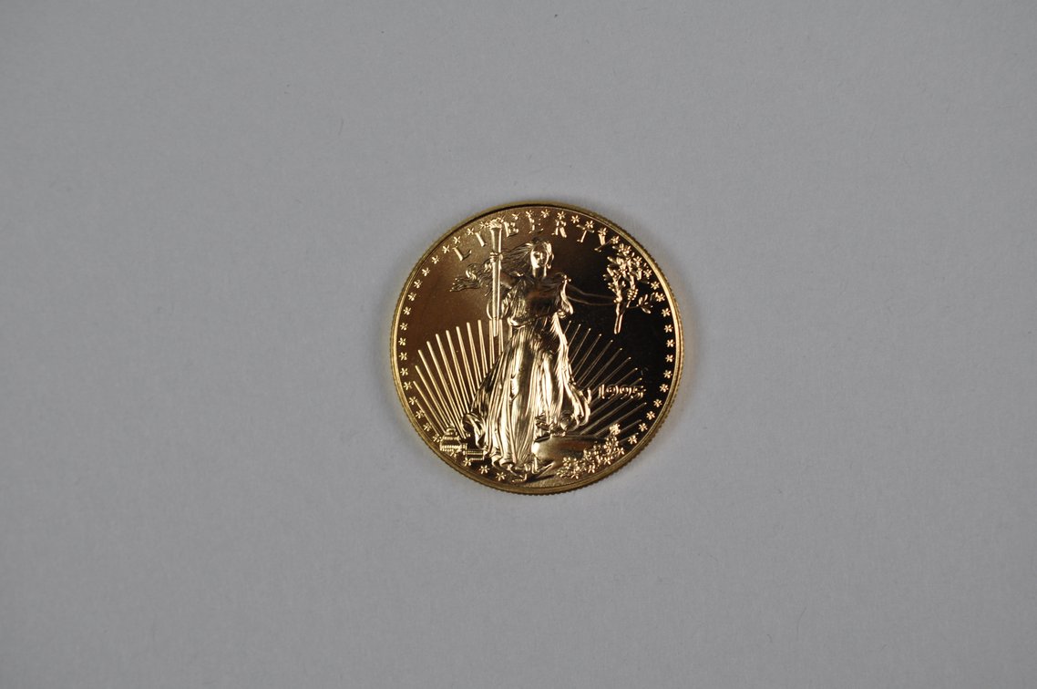 Brilliant Uncirculated Modern 1995 Gold Eagle From US Mint Tube, photo 2 of 6