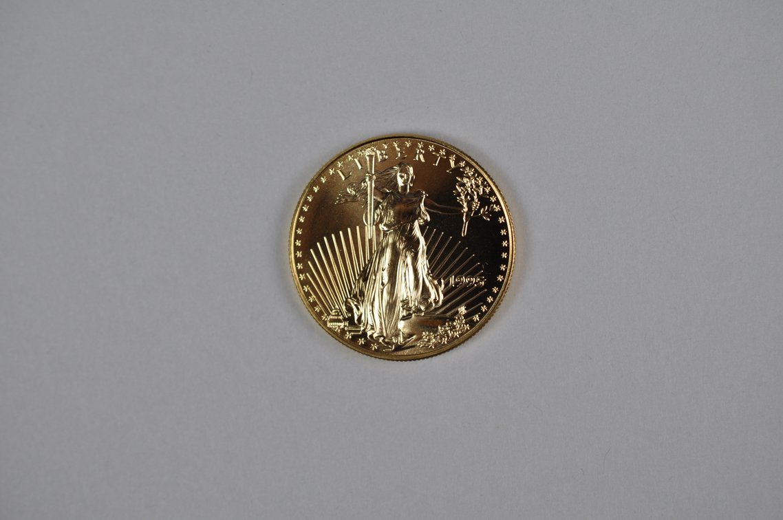 Brilliant Uncirculated Modern 1995 Gold Eagle From US Mint Tube, photo 3 of 6