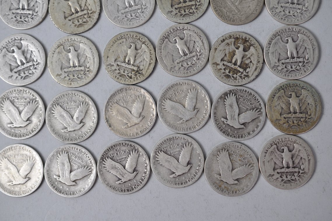 1928-1930, 1934-1937, 1939 US Silver Quarters, photo 11 of 11