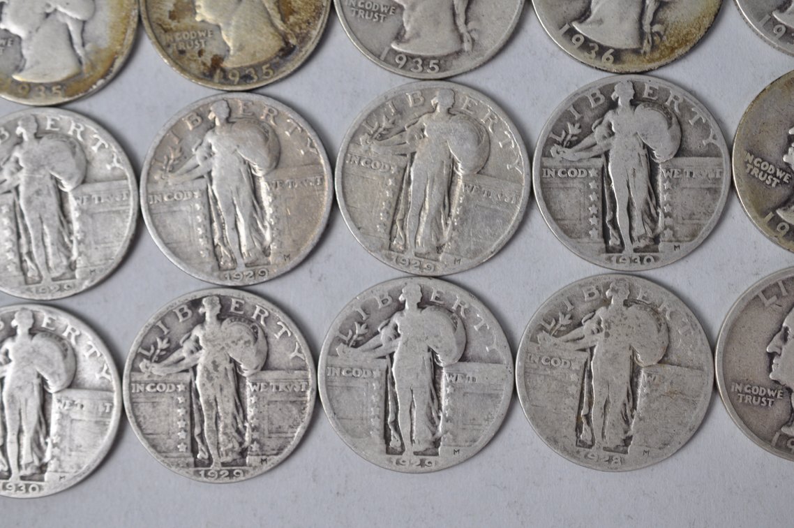 1928-1930, 1934-1937, 1939 US Silver Quarters, photo 6 of 11