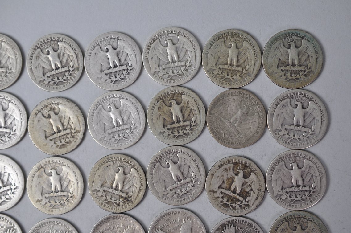 1928-1930, 1934-1937, 1939 US Silver Quarters, photo 9 of 11