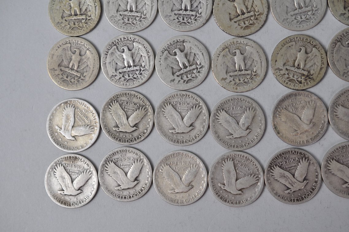 1928-1930, 1934-1937, 1939 US Silver Quarters, photo 10 of 11
