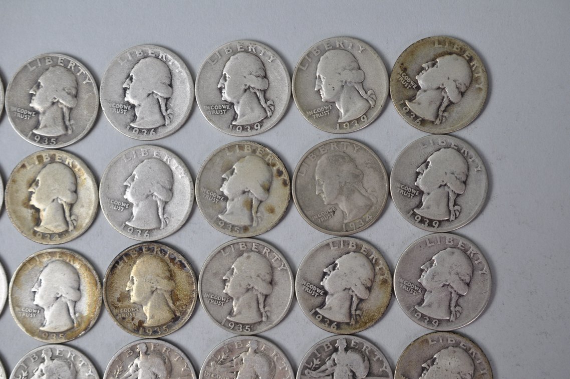 1928-1930, 1934-1937, 1939 US Silver Quarters, photo 3 of 11