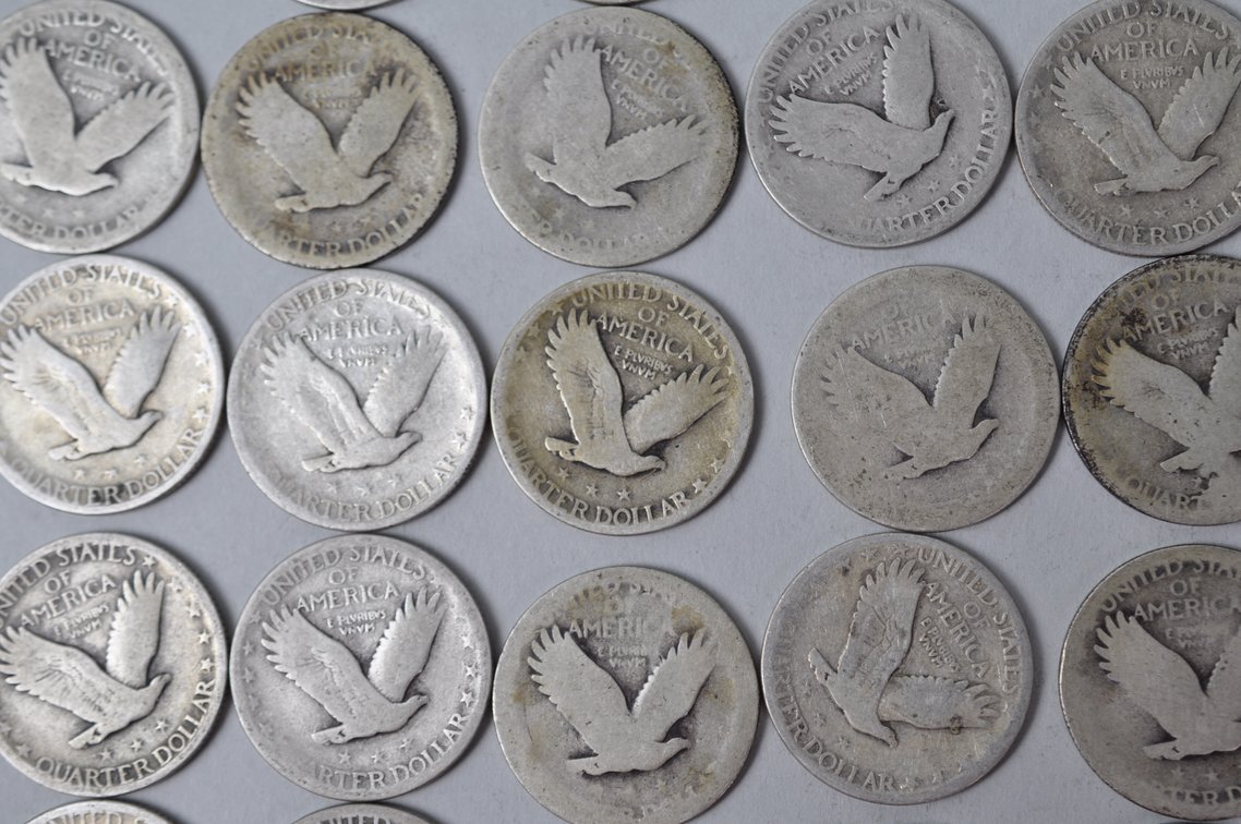 1925-1928 US Silver Quarters, photo 12 of 12