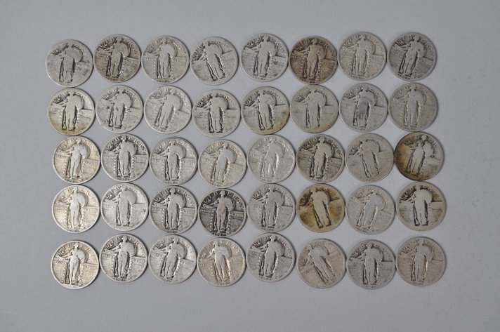 1925-1928 US Silver Quarters