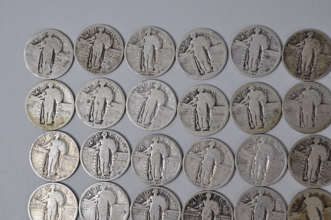 1925-1928 US Silver Quarters, photo 2 of 12