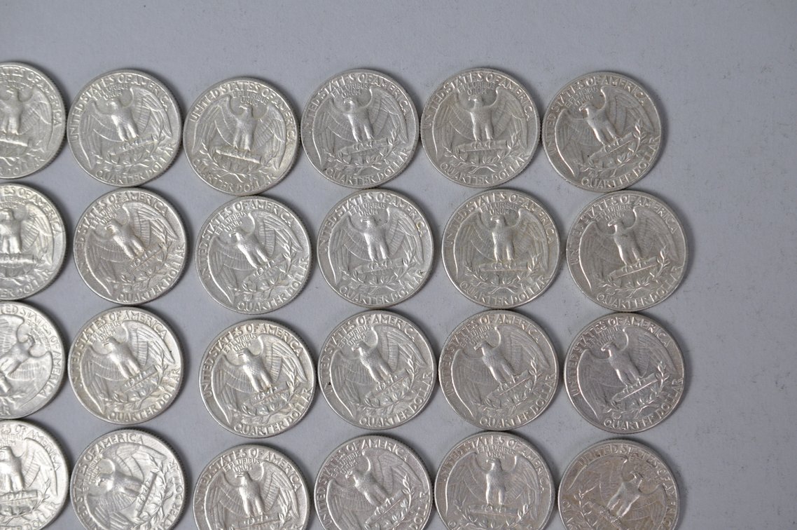 1964 US Silver Quarters, photo 8 of 11