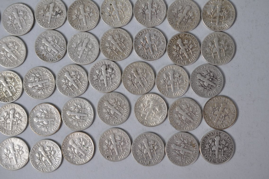 US Silver Dimes, photo 14 of 14