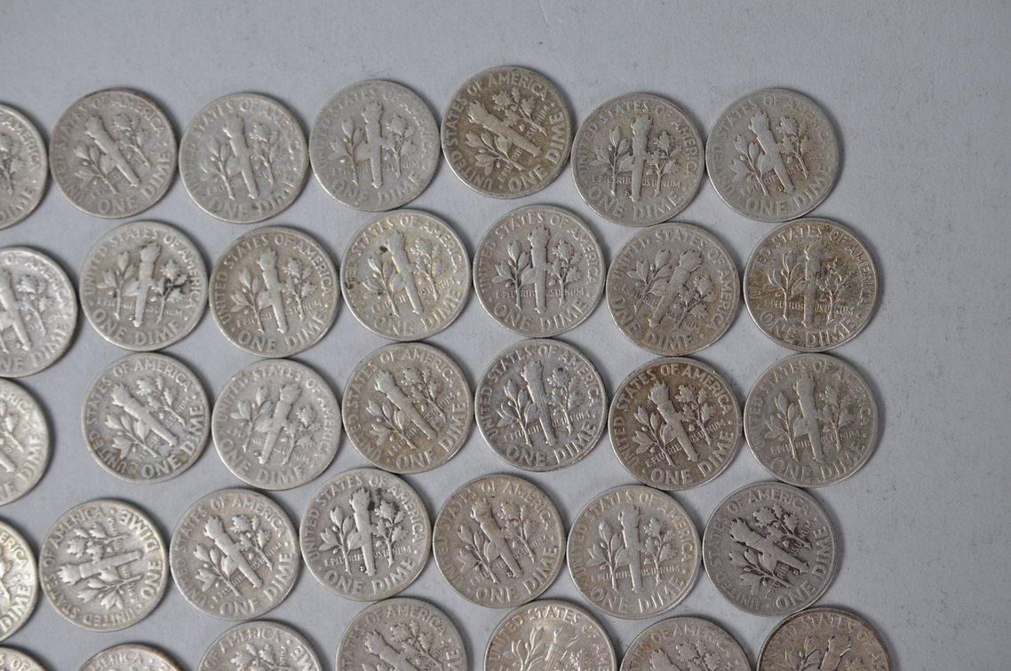 US Silver Dimes, photo 11 of 14