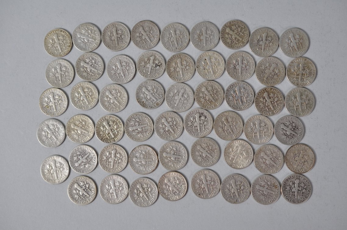 US Silver Dimes, photo 8 of 14