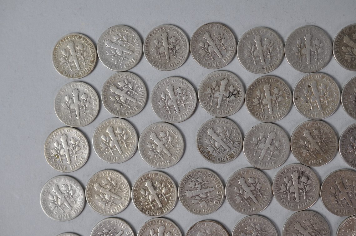 US Silver Dimes, photo 9 of 14