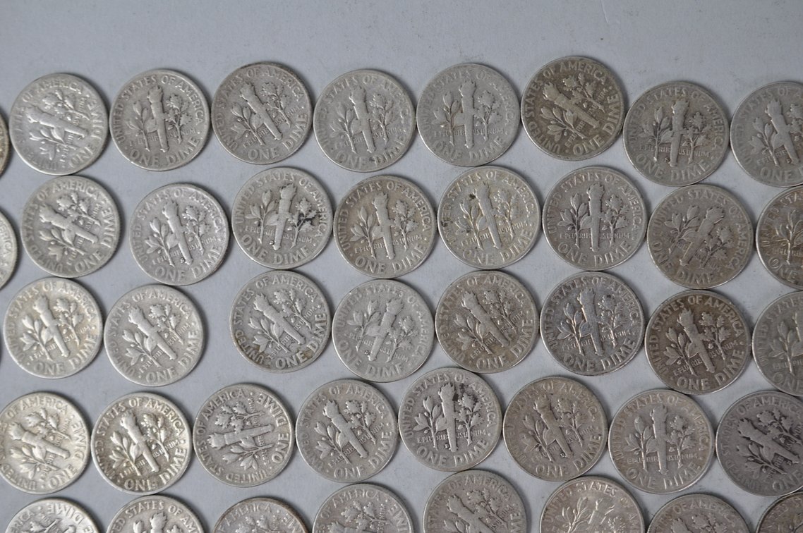 US Silver Dimes, photo 10 of 14