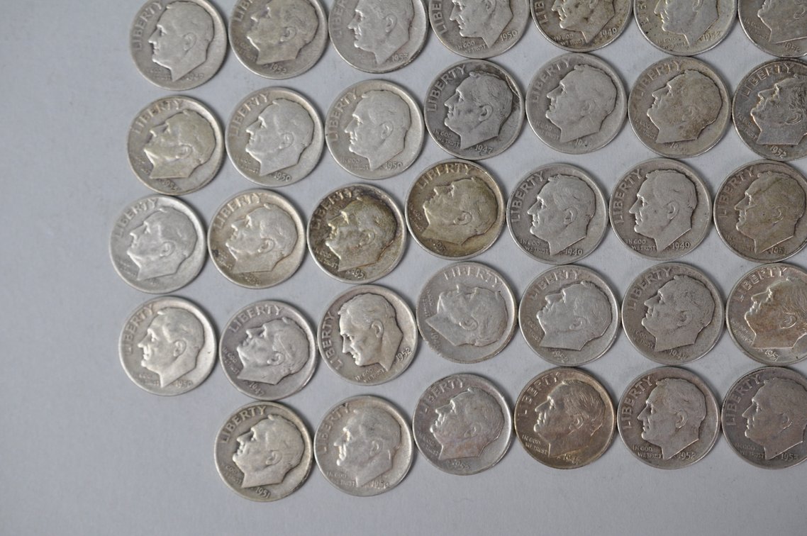 US Silver Dimes, photo 5 of 14