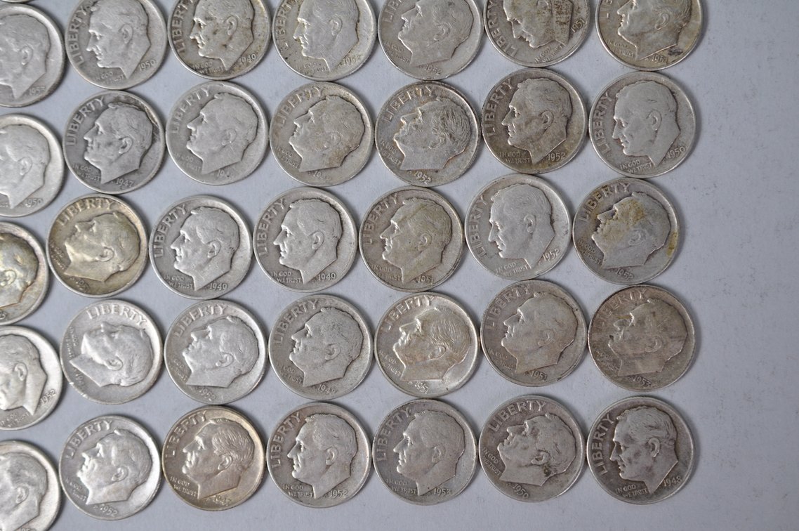 US Silver Dimes, photo 6 of 14