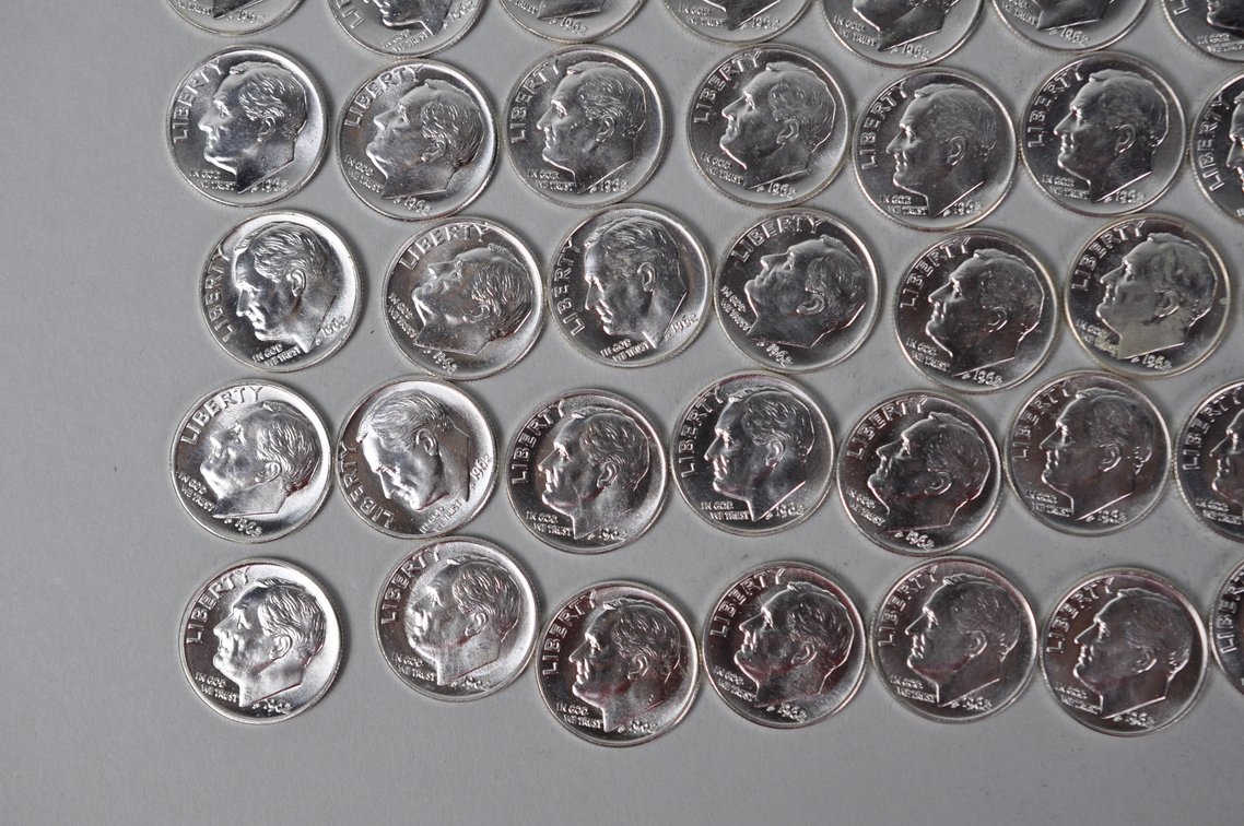 1962 US Silver Dimes, photo 6 of 13