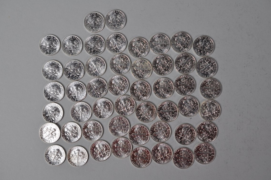 1962 US Silver Dimes, photo 8 of 13