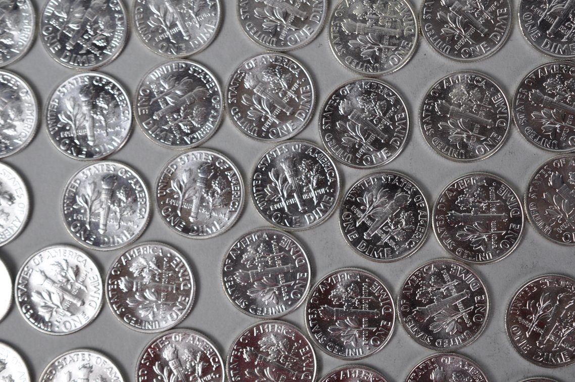 1962 US Silver Dimes, photo 13 of 13