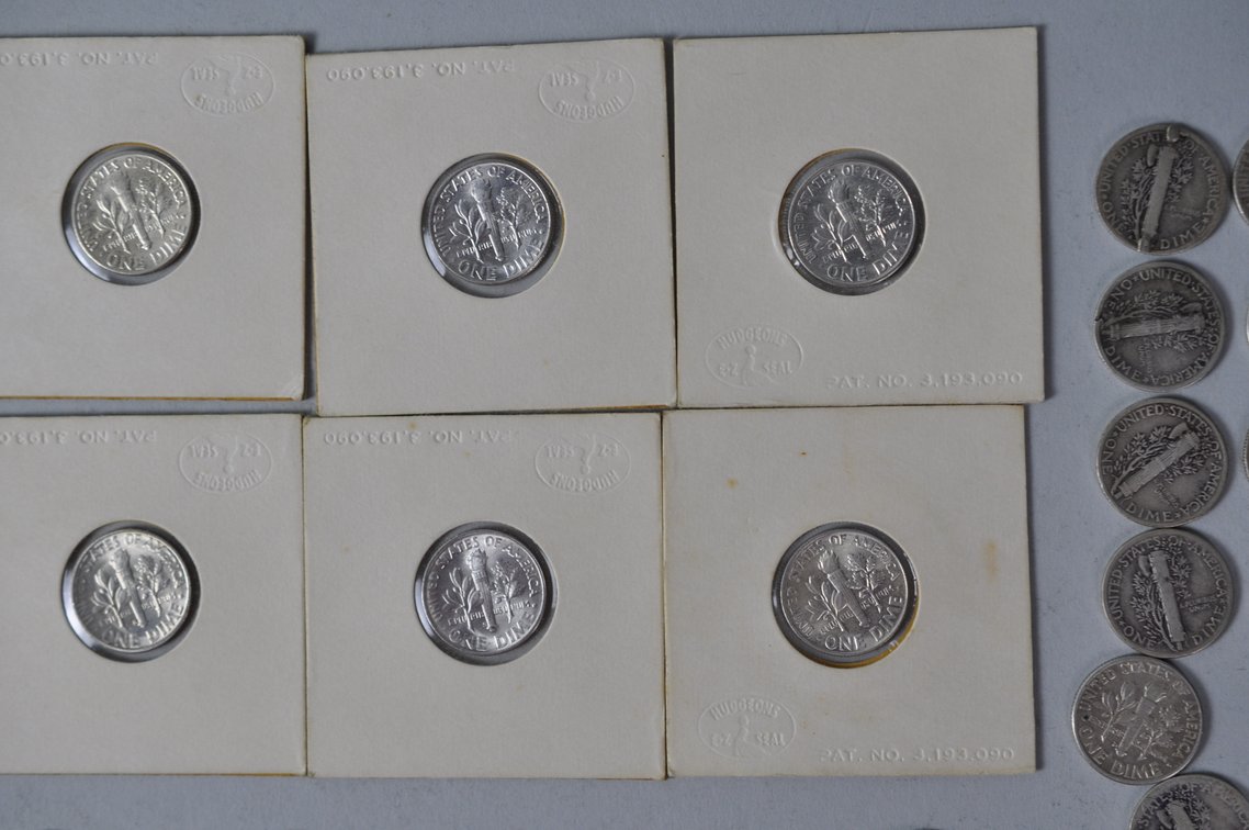 US Silver Dimes, photo 12 of 17